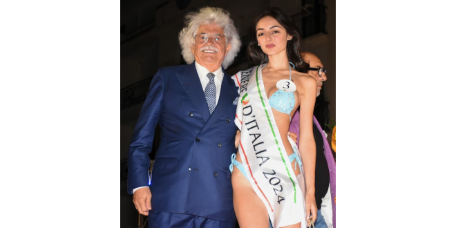 Antonio Razzi e Nicole Bolognesi, la vincitrice 2024 di Venere d'Italia