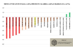 Dati sullo stato di Avvocatura in Italia