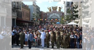 Evento Viva l'Italia con le forze dell'ordine a Cinecittà World