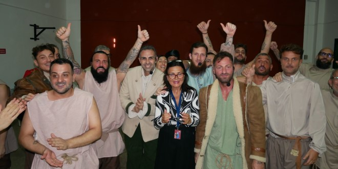 Un momento di La tempesta del Teatro nel carcere di Secondigliano