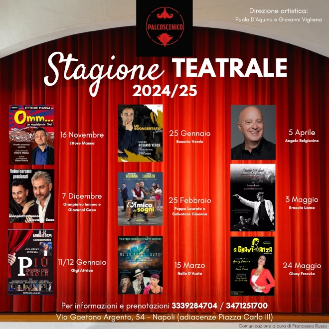 Teatro Palcoscenico - Stagione Teatrale 2024-25